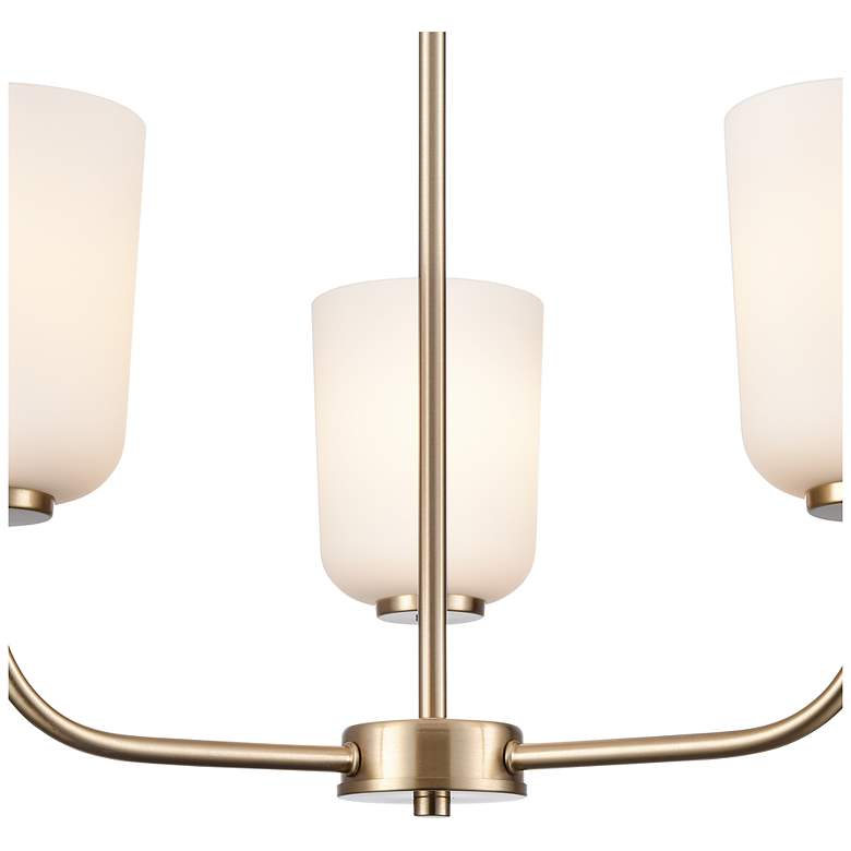 Image 3 Laphia 21" Wide 3-Light Chandelier in Modern Gold more views