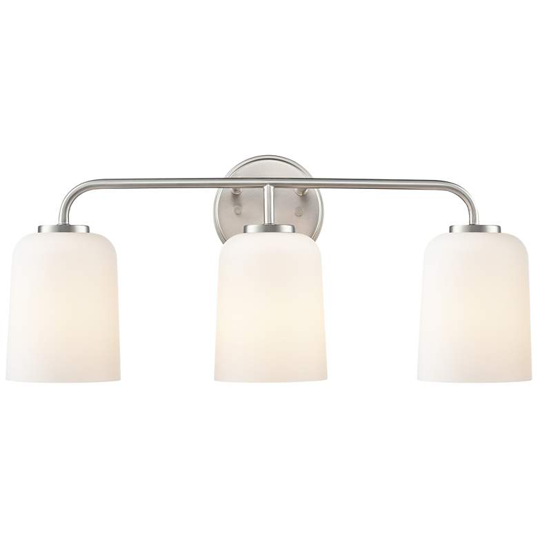 Image 3 Laphia 22" Wide 3-Light Vanity in Brushed Nickel more views