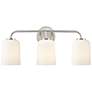 3_Laphia 22" Wide 3-Light Vanity in Brushed Nickel more views