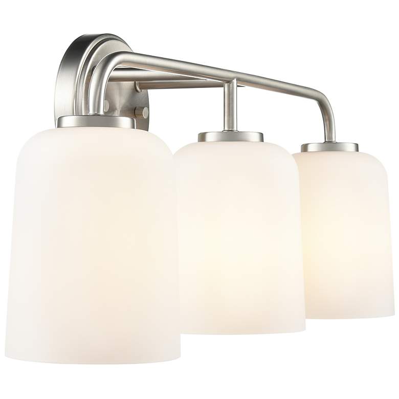 Image 4 Laphia 22" Wide 3-Light Vanity in Brushed Nickel more views