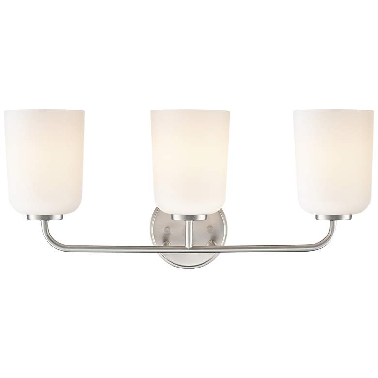 Image 5 Laphia 22" Wide 3-Light Vanity in Brushed Nickel more views
