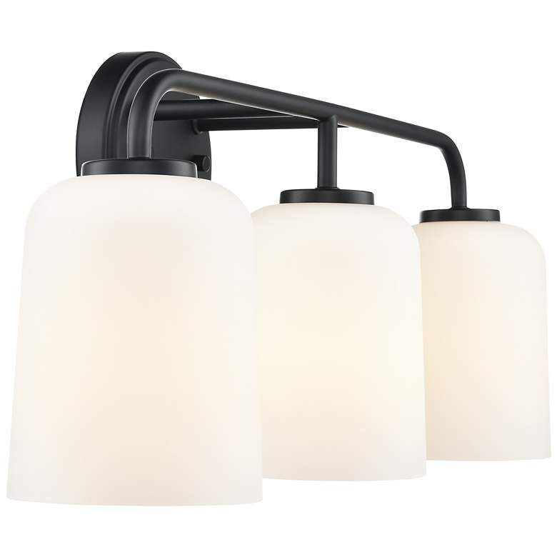 Image 4 Laphia 22" Wide 3-Light Vanity in Matte Black more views