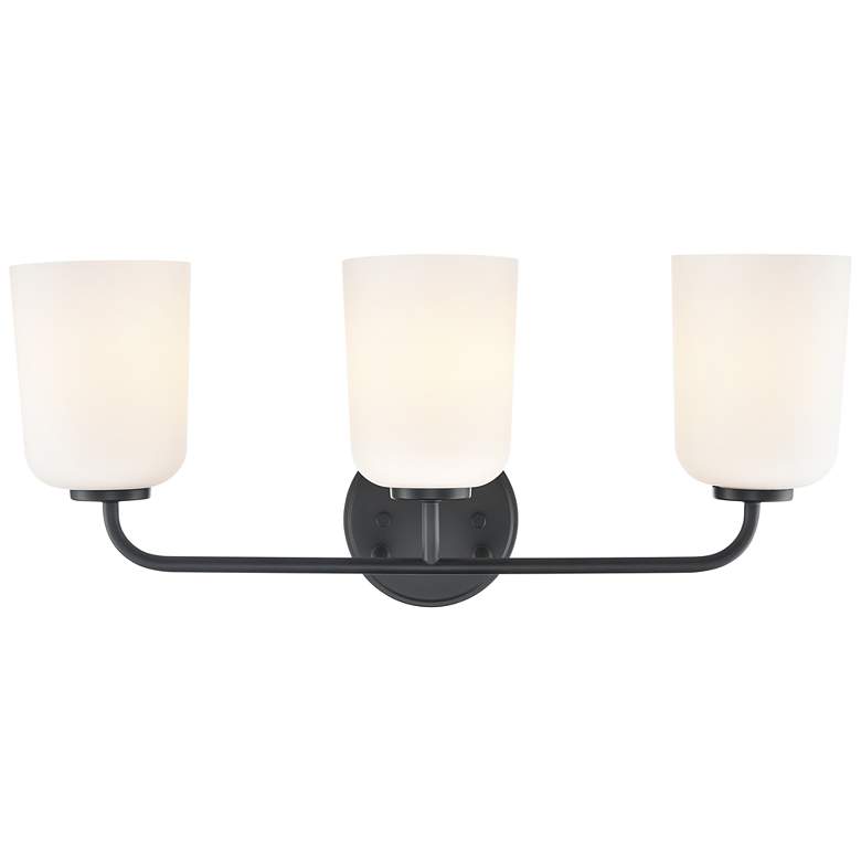 Image 5 Laphia 22" Wide 3-Light Vanity in Matte Black more views