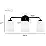 Laphia 22" Wide 3-Light Vanity in Modern Gold