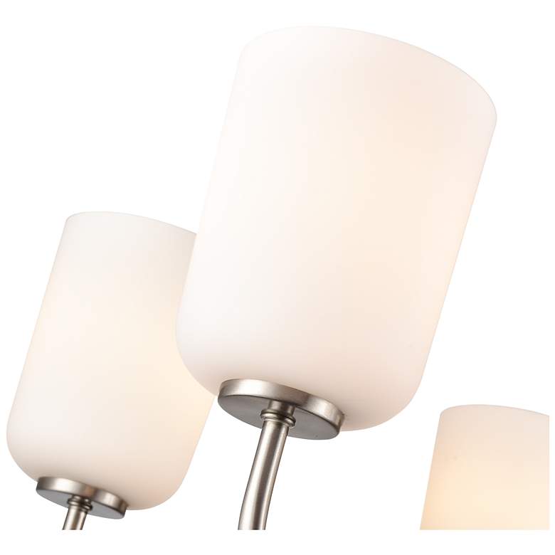 Image 4 Laphia 27" Wide 5-Light Chandelier in Brushed Nickel more views