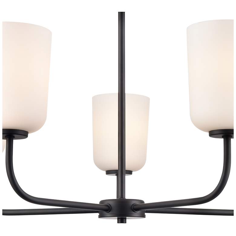 Image 3 Laphia 27" Wide 5-Light Chandelier in Matte Black more views