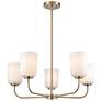 Thumbnail1 of Laphia 27" Wide 5-Light Chandelier in Modern Gold