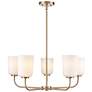 Thumbnail2 of Laphia 27" Wide 5-Light Chandelier in Modern Gold more views