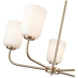 Image5 of Laphia 27" Wide 5-Light Chandelier in Modern Gold more views