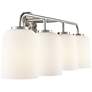 4_Laphia 28" Wide Brushed Nickel 4-Light Vanity Bath Light more views