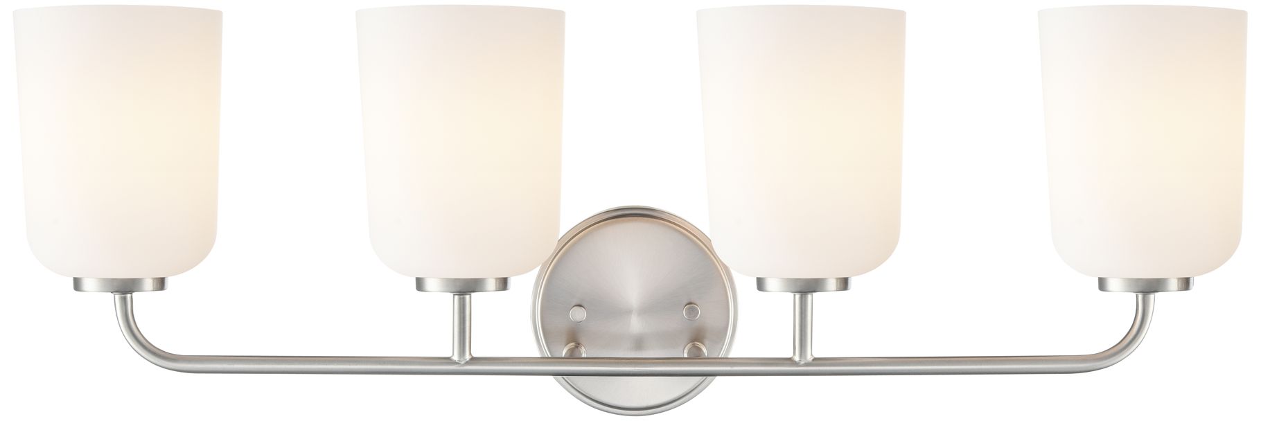 Image 5 Laphia 28" Wide Brushed Nickel 4-Light Vanity Bath Light more views