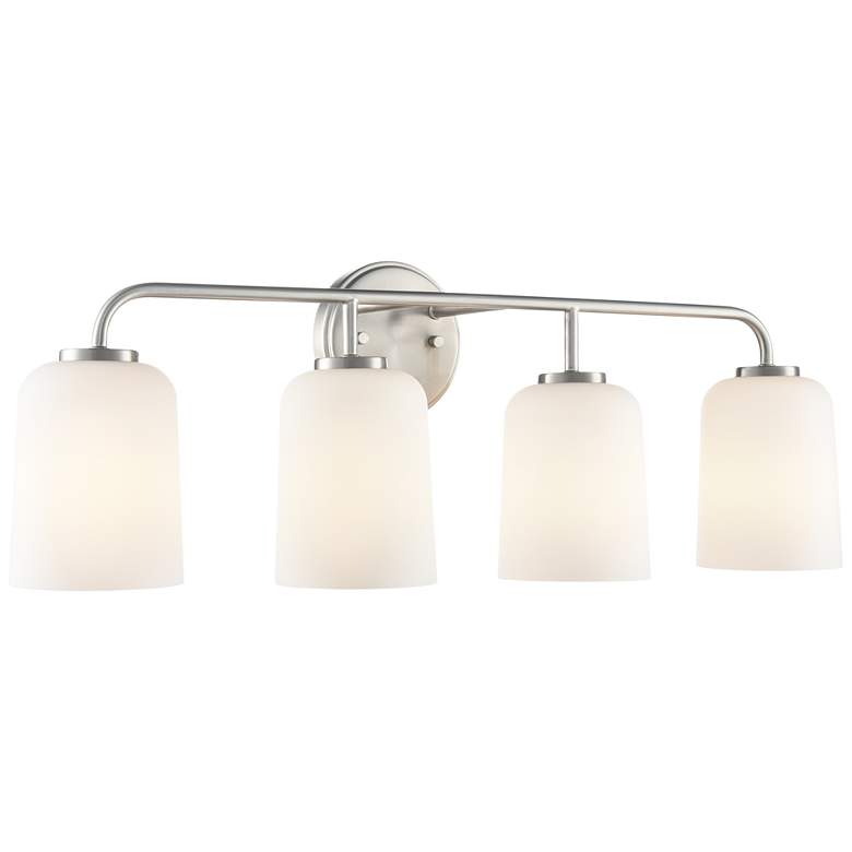 Image 1 Laphia 28" Wide 4-Light Vanity in Brushed Nickel