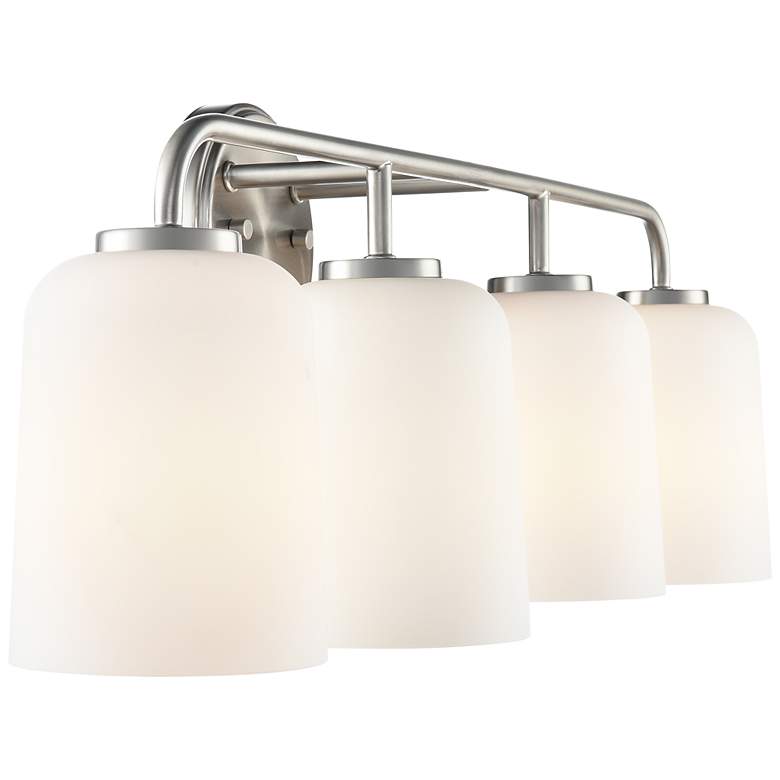 Image 4 Laphia 28" Wide 4-Light Vanity in Brushed Nickel more views