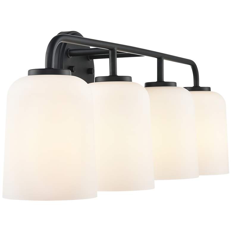Image 4 Laphia 28" Wide 4-Light Vanity in Matte Black more views