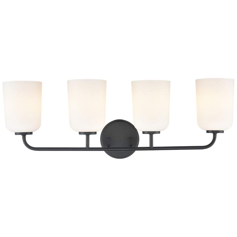 Image 5 Laphia 28" Wide 4-Light Vanity in Matte Black more views