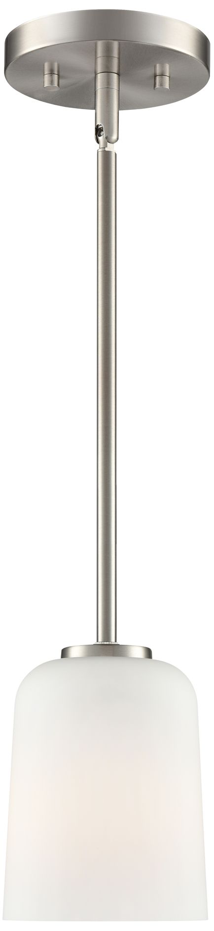 Image 2 Laphia 5" Wide Brushed Nickel Mini Pendant more views