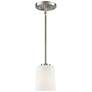 2_Laphia 5" Wide Brushed Nickel Mini Pendant more views
