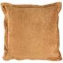 Lapis 22" Square Gold Harvest Decorative Throw Pillow