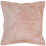 Lapis Bliss Velvet 22" Square Decorative Pillow in scene