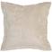 Lapis Bone Velvet 22" Square Decorative Pillow