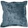 Lapis Harbour Velvet 22" Square Decorative Pillow