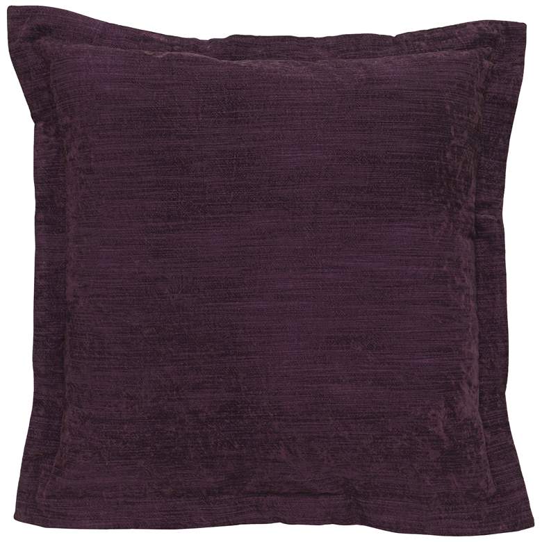Image 1 Lapis Plum Velvet 22" Square Decorative Pillow