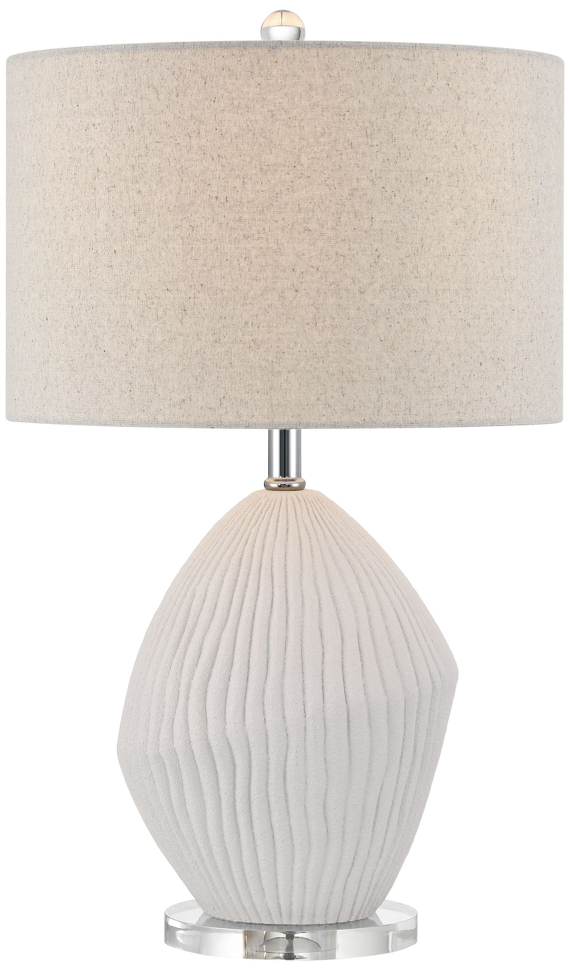 Image 2 Lara 23" High Sand White Modern Coastal Table Lamp