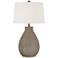Lara 28" High Natural Beige Gourd Table Lamp