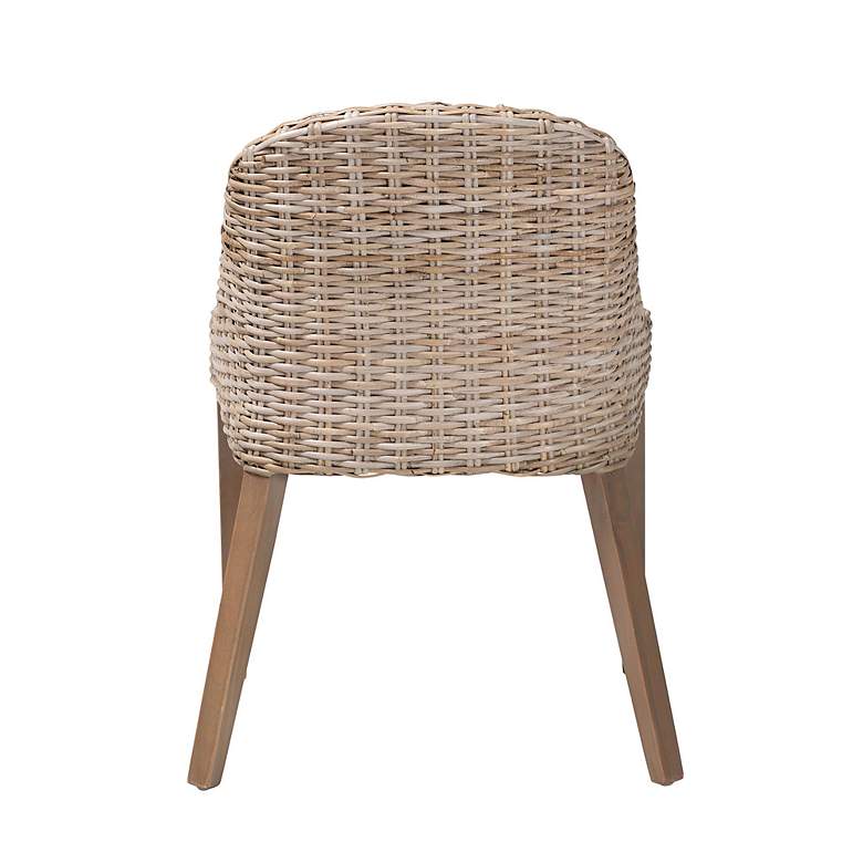 Image 6 Lara Mahogany Natural Kubu Rattan Dining Chair more views