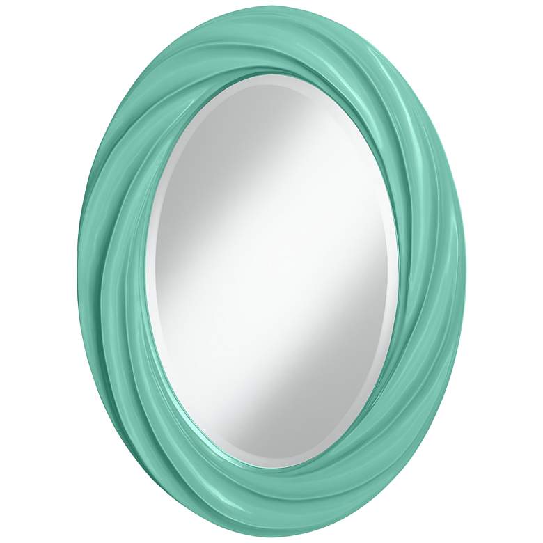 Image 1 Larchmere 30 inch High Oval Twist Wall Mirror