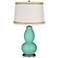 Larchmere Double Gourd Table Lamp with Rhinestone Lace Trim