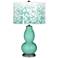 Larchmere Mosaic Giclee Double Gourd Table Lamp