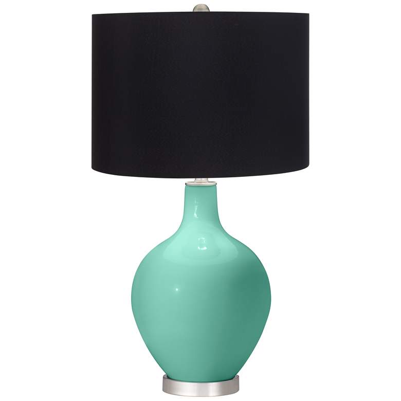 Image 1 Larchmere Ovo Table Lamp with Black Shade
