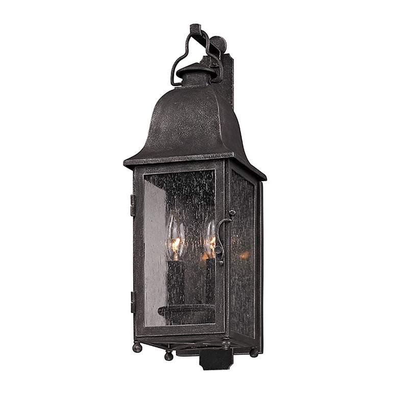 Image 2 Larchmont 18 3/4 inch High Vintage Bronze Outdoor Wall Light