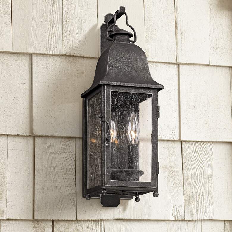 Larchmont 19&quot; High Aged Pewter Outdoor Wall Light