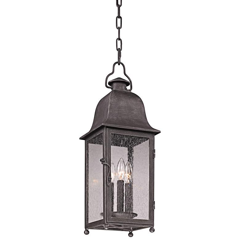 Image 1 Larchmont 23 1/2" High Aged Pewter Outdoor Hanging Light