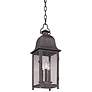 Larchmont 23 1/2" High Aged Pewter Outdoor Hanging Light
