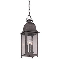 Larchmont 23 1/2&quot; High Aged Pewter Outdoor Hanging Light