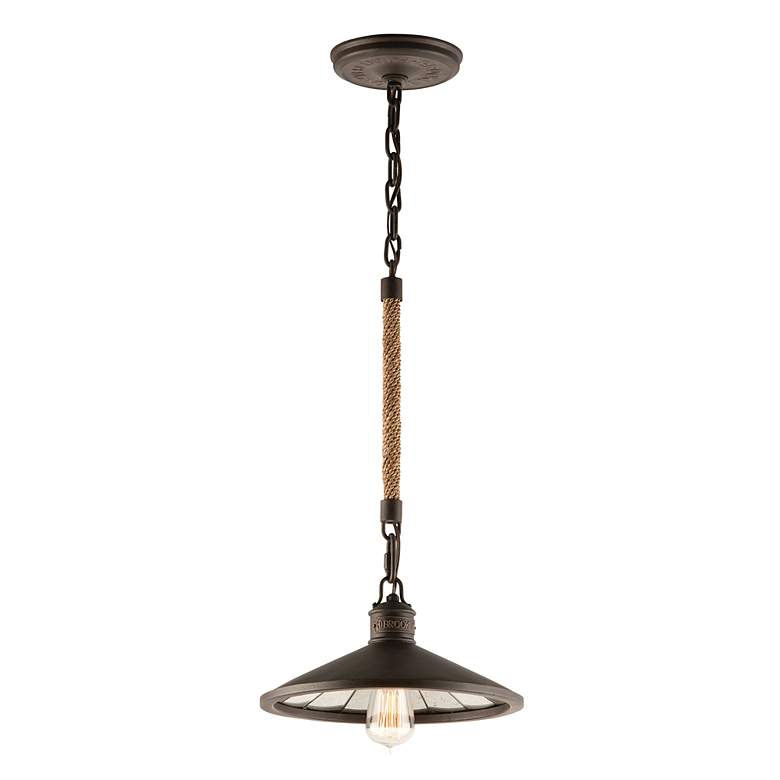 Image 2 Larchmont 23 1/2" High Aged Pewter Outdoor Hanging Light more views
