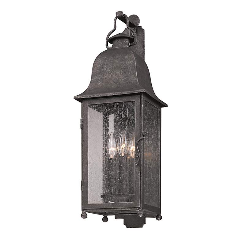 Image 2 Larchmont 25 inch High Outdoor Aged Pewter Wall Light