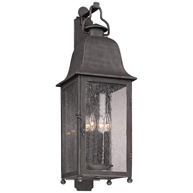 Image 2 Larchmont 31 1/2 inch High Aged Pewter Outdoor Wall Light