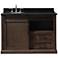 Laredo 48" Wide Rustic Walnut 2-Drawer Single Sink Vanity