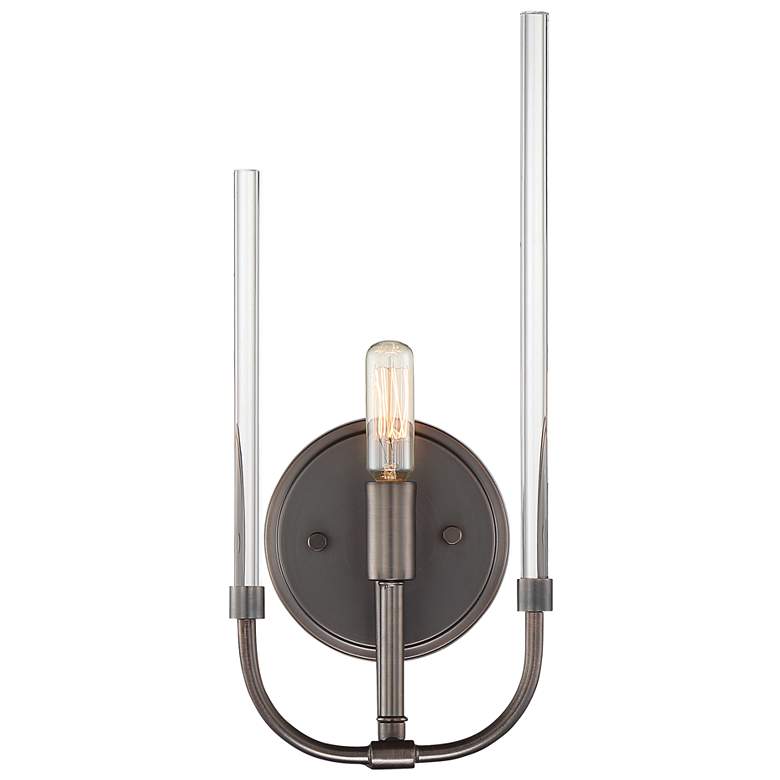 Image 1 Laretto 1 Light Satin Copper Bronze Wall Sconce