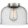 3_Large Bell 21" 2-Light Brushed Satin Nickel Island Light w/ Seedy Shad more views