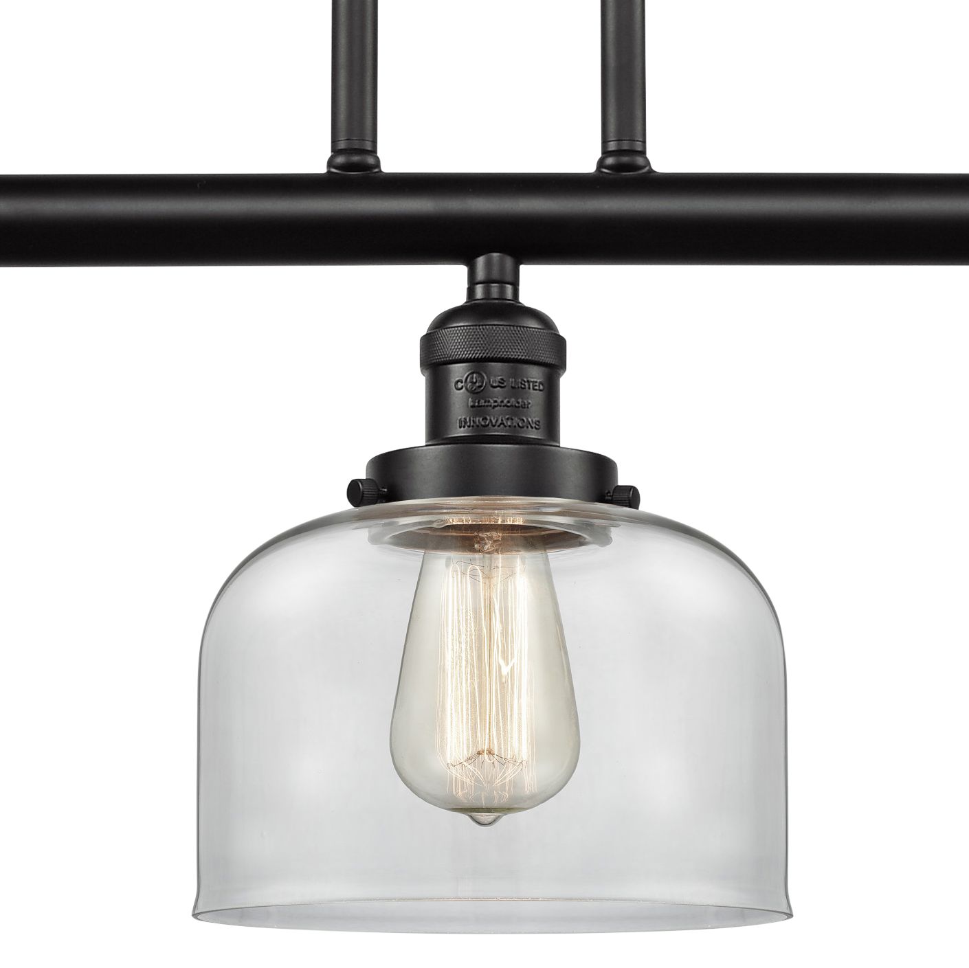 Image 4 Large Bell 40 1/2" Wide Bronze Kitchen Island Light Pendant more views