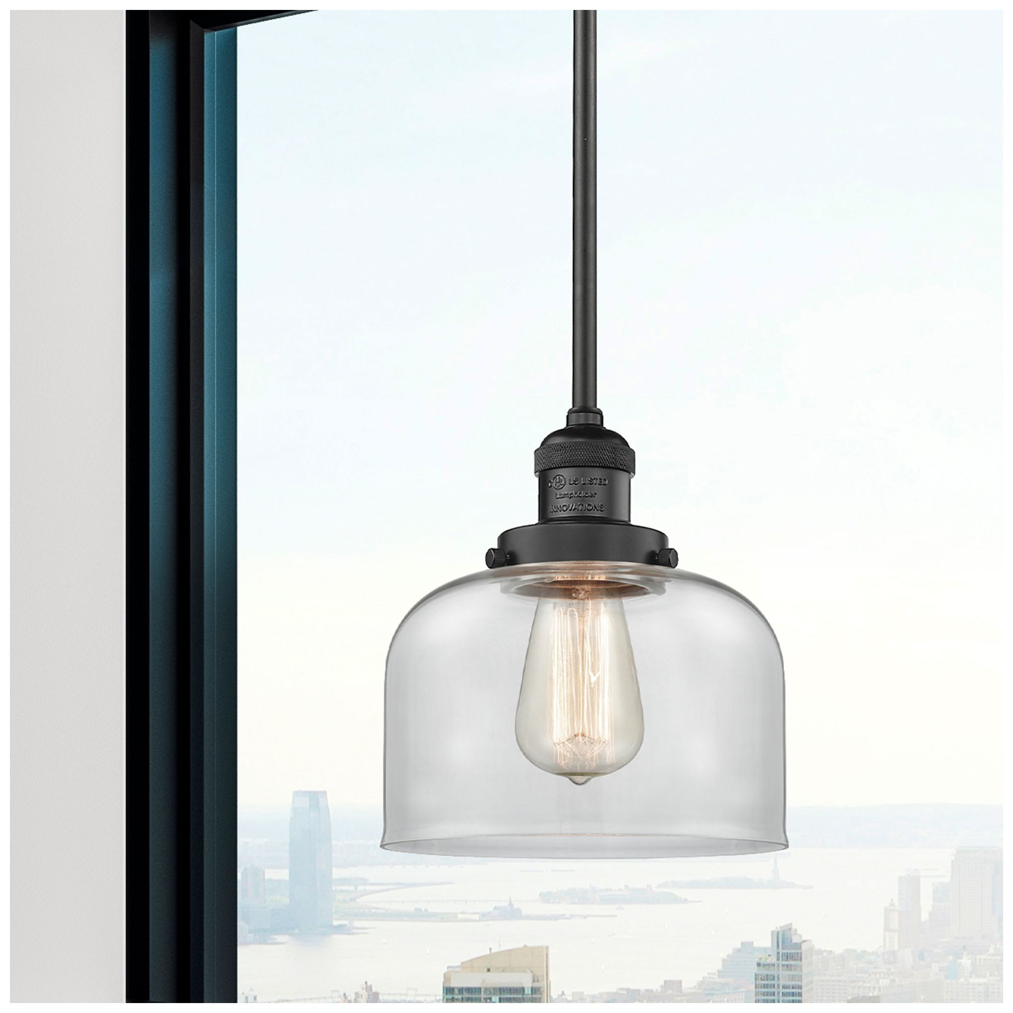 Image 2 Large Bell Mini Pendant Matte Black more views
