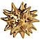 Large Bright Gold 6" High Ceramic Urchin Sculpture