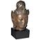 Large Buddha Head on Stand 15" High Sculpture