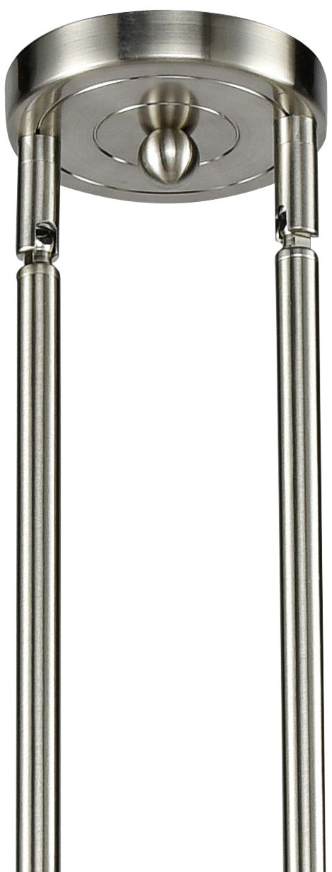 Image 3 Large Cone 40 1/4" Wide Nickel Kitchen Island Light Pendant more views