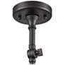 Large Cone 8"W Oil-Rubbed Bronze Adjustable Ceiling Light